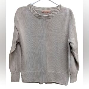 Philosophy women's beige cotton knit sweater size M